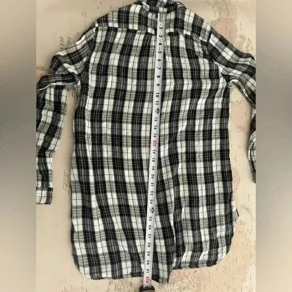 CP Shades Plaid Cotton Tunic Size Small - Picture 12 of 13